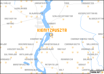 map of Kienitzpuszta