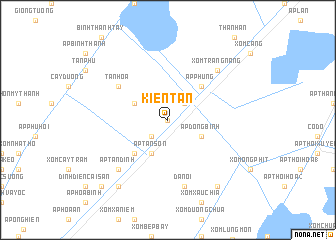 map of Kiên Tân