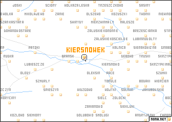 map of Kiersnówek