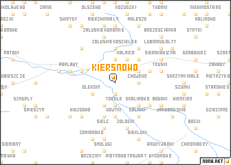 map of Kiersnowo
