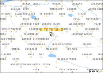 map of Kierzkówka