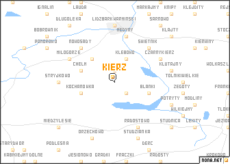 map of Kierz