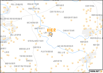 map of Kier