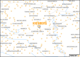 map of Kiesberg