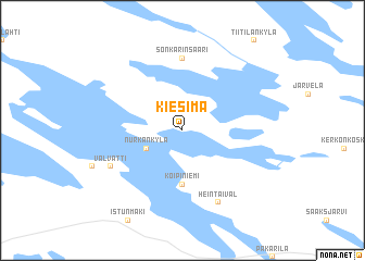 map of Kiesimä