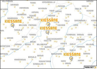 map of Kiéssané