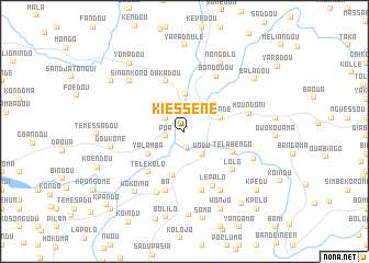 map of Kiesséné