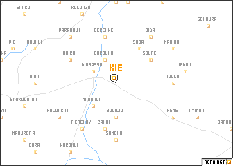 map of Kié