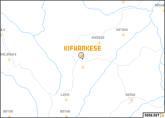 map of Kifwankese