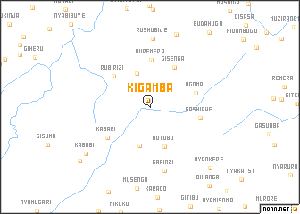 map of Kigamba