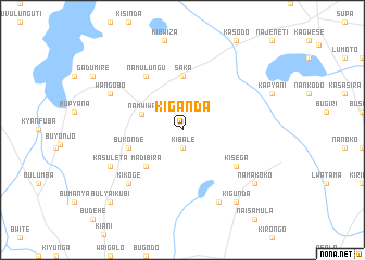 map of Kiganda