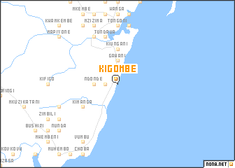 map of Kigombe