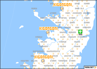 map of Kigongoni