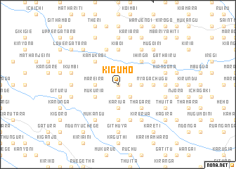 map of Kigumo
