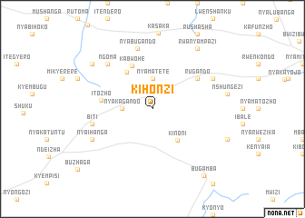 map of Kihonzi