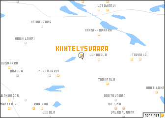 map of Kiihtelysvaara