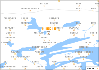 map of Kiikala