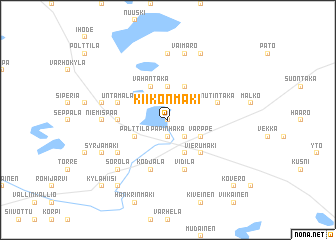 map of Kiikonmäki