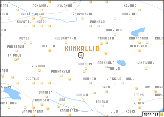 map of Kiimkallio