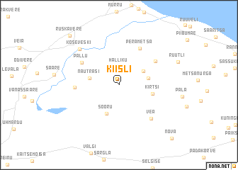 map of Kiisli