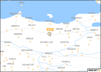 map of Kiiu