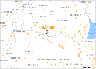 map of Kijevac