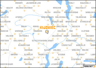 map of Kijowiec