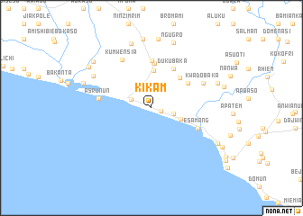 map of Kikam