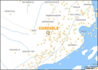 map of Kikarwāla