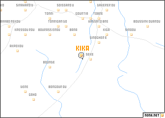 map of Kika