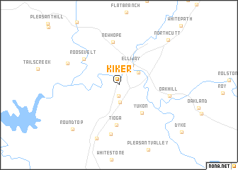 map of Kiker