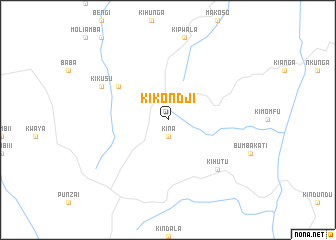 map of Kikondji