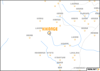 map of Kikonge