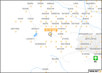 map of Kikuyu
