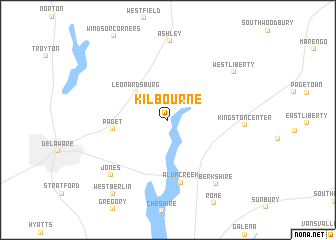 map of Kilbourne