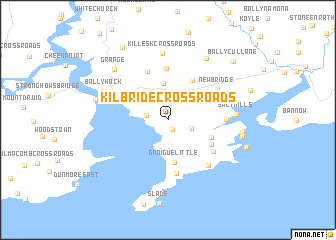 map of Kilbride Cross Roads