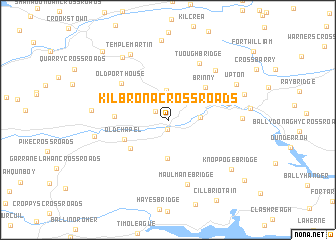 map of Kilbrona Cross Roads