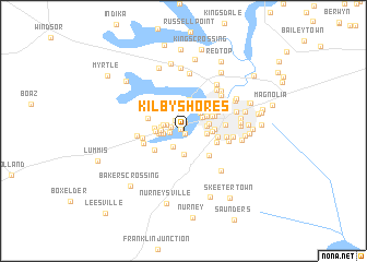 map of Kilby Shores