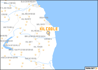 map of Kilcoole