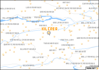 map of Kilcrea