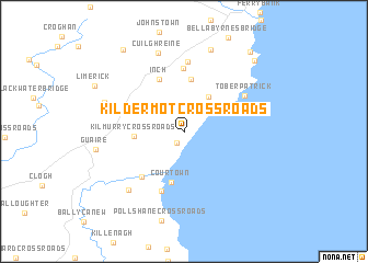 map of Kildermot Cross Roads