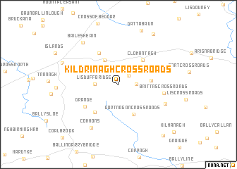 map of Kildrinagh Cross Roads