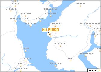 map of Kilfinan