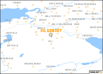 map of Kilgobnet