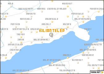 map of Kiliántelep
