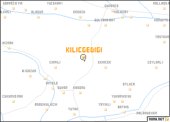 map of Kılıçgediği