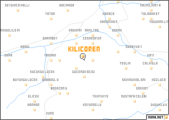 map of Kılıçören