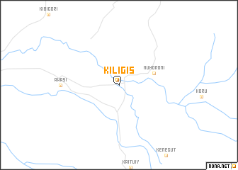 map of Kiligis