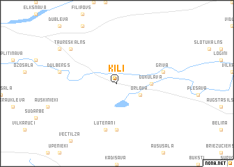 map of Ķiļi