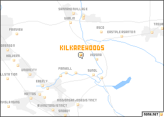 map of Kilkare Woods